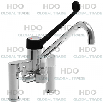 TWO HOLES GINGLE LEVER MIXER TAP SLIM WITH DIAMETER 22 SPOUT