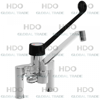 TWO HOLES SINGLE LEVER MIXER TAP WITH CAST OUTLET ATTACHMENT TO SHOWER UNIT