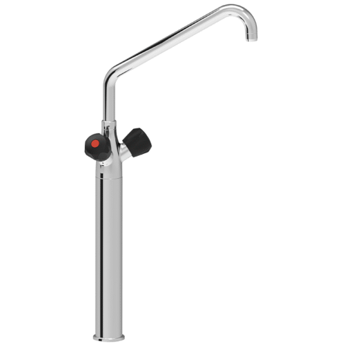(RUBINETTO MISCELATORE MONOFORO BIG CONE BASE LUNGA MANIGLIA ATERMICA
